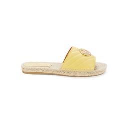Clavel Quilted Espadrille Flat Sandals