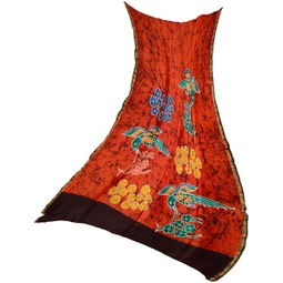 VandituHub Silk Multicolored Scarf Extra Large Women Parrot Printed Designed Soft Dupatta