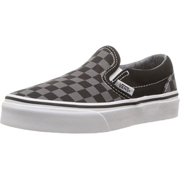 Vans Classic Slip-On Sneaker Preschool Black/Grey Checker 1.5 Little Kid