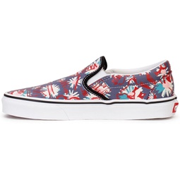 Vans Mens Crew Classic Slip-on Shoes (Floral/Red)
