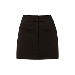 Elara Wool-Blend Miniskirt