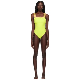Yellow Greca Border Swimsuit 241653F103002