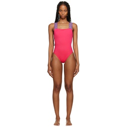 Pink Greca One Piece Swimsuit 231653F103033