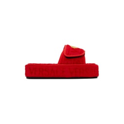 Red Allover Slippers 241653F121002