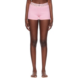 Pink Greca Border Boy Shorts 241653F072002