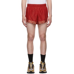 Red Greca Shorts 221653M193007