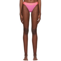 Pink Nylon Bikini Bottom 221653F105041