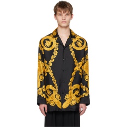 Black Maschera Baroque Pyjama Shirt 231653M218014