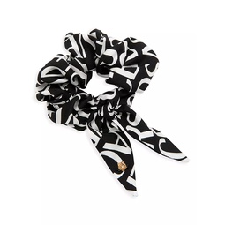 Versace Logo Silk Scrunchie