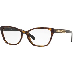 Versace VE3265 Eyeglass Frames 108-52 - Dark Havana VE3265-108-52