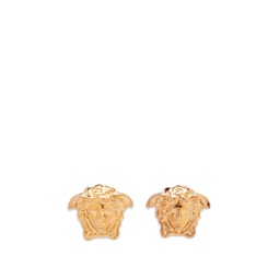 Versace Small Medusa Head Earrings Gold
