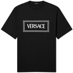 Versace Tiles Embroidered Tee Black