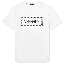 Versace Tiles Embroidered Tee White