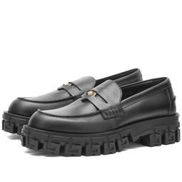 Versace Chunky Loafer Black Versace Gold