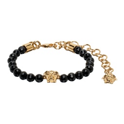 Black & Gold Medusa Bracelet 241404M142049