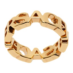 Gold Logo Ring 241404M147028