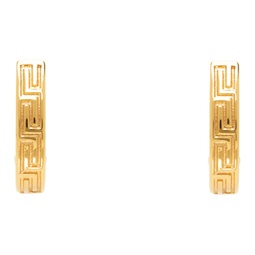 Gold Greca Earrings 241404M144009