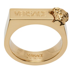 Gold Engraved Ring 231404M147004