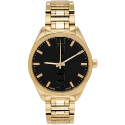 Gold V-Vertical Watch 241404M165005
