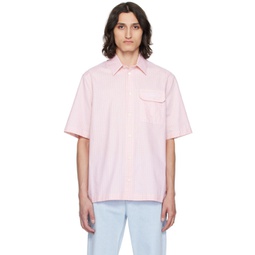 Pink Contrasto Shirt 241404M192033