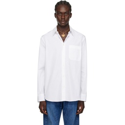 White Barocco Shirt 241404M192018