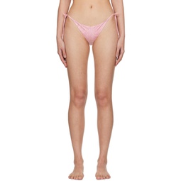Pink Barocco Bikini Bottom 241653F105002