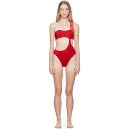 Red Greca Swimsuit 232653F103041