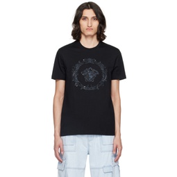 Black Medusa Cartouche T-Shirt 241404M213030
