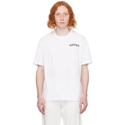 White Versace Milano T-Shirt 241404M213013