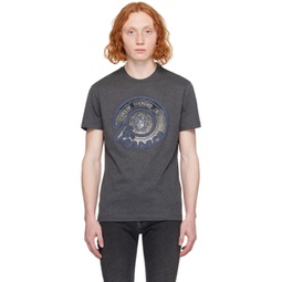 Gray Nautical Medusa T-Shirt 241404M213000