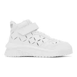 White Slashed Odissea Sneakers 231404M236005