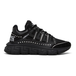 Black Studded Trigreca Sneakers 231404M237014
