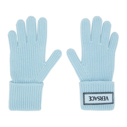 Blue 90s Logo Gloves 241404F012000