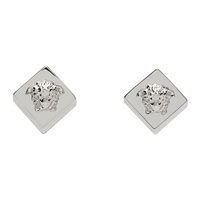 Silver Medusa Mosaic Earrings 241404F022032