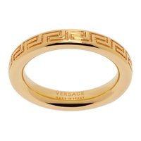 Gold Engraved Greek Key Ring 241404F024009