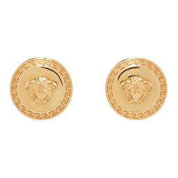 Gold Tribute Medusa Stud Earrings 241404F022001