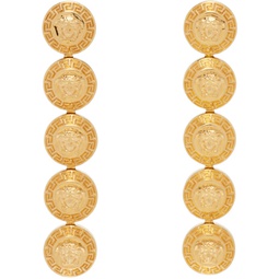 Gold Tribute Medusa Drop Earrings 241404F022016