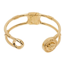 Gold Safety Pin Bracelet 241404F020009