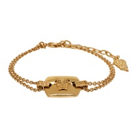 Gold Medusa Tag Bracelet 241404F020004