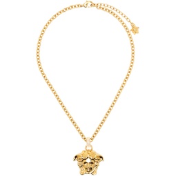 Gold Crystal La Medusa Necklace 241404F023000