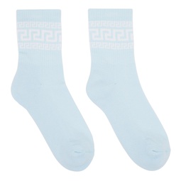Blue Greca Athletic Socks 231404F076007