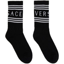 Black Vintage Socks 231404F076008
