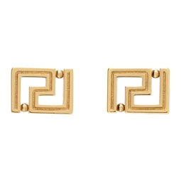 Gold Greca Earrings 231404M144015