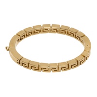 Gold Greca Bangle Bracelet 231404M142014