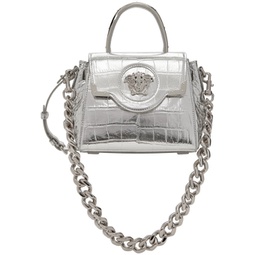 Silver Medusa Top Handle Bag 241404F046000