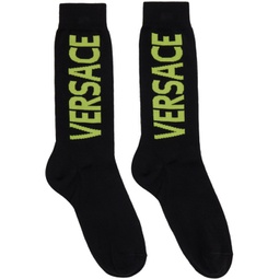 Black Logo Socks 231404M220017