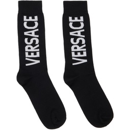 Black Logo Socks 231404M220009