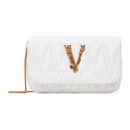 White Virtus Mini Shoulder Bag 241404F048001