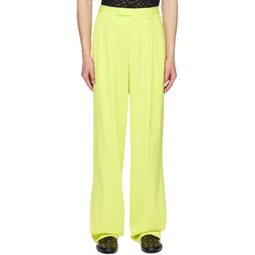 Green Formal Trousers 231404M191017