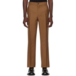Tan Tapered Trousers 231404M191006